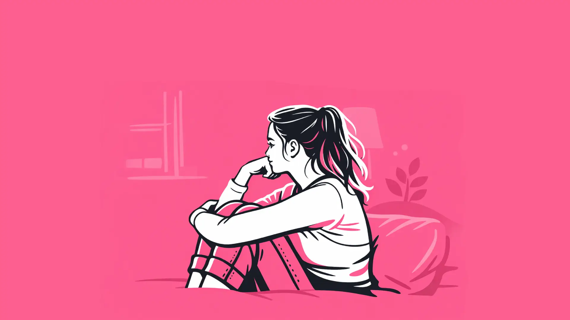 Representación visual de las señales de depresión clínica frente a la tristeza pasajera.